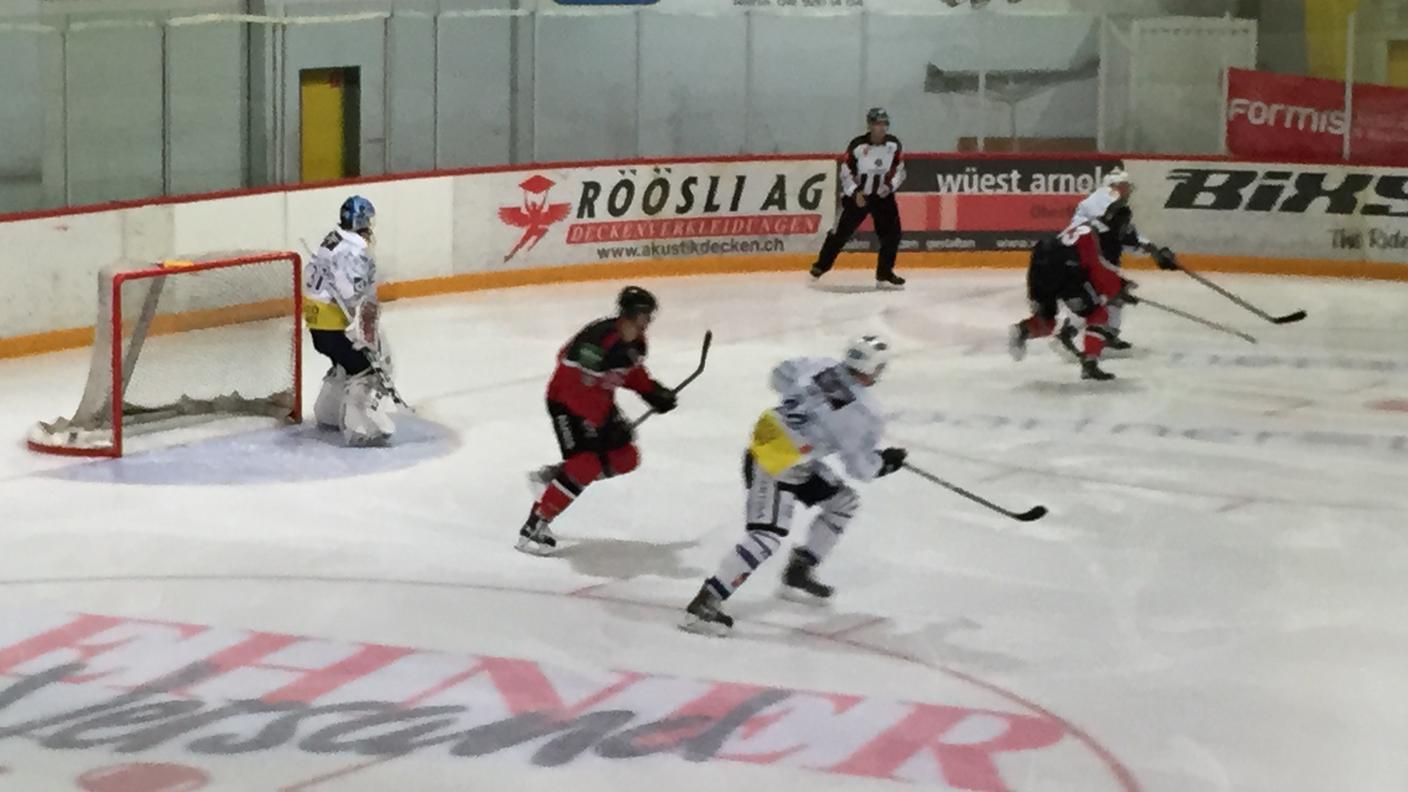 Un momento del match