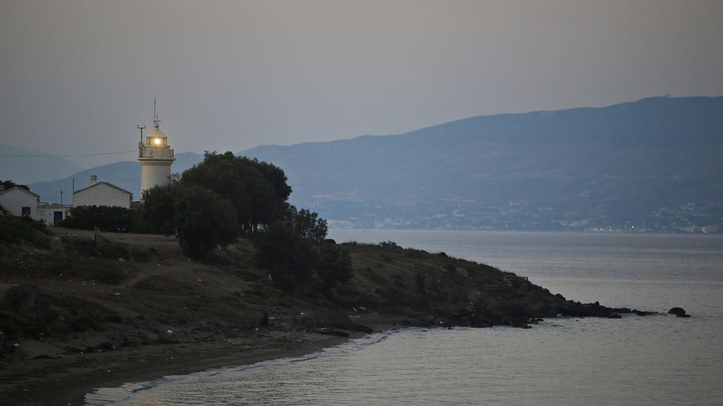 La spiaggia di Fenerburnu, vicino a Bodrum. Kos è a 5 chilometri