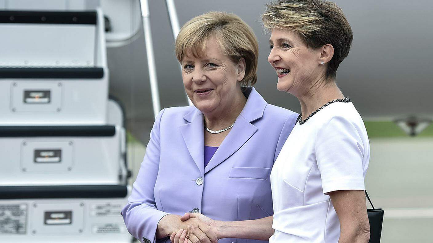 La cancelliera tedesca è arrivata giovedì a Berna per una visita ufficiale