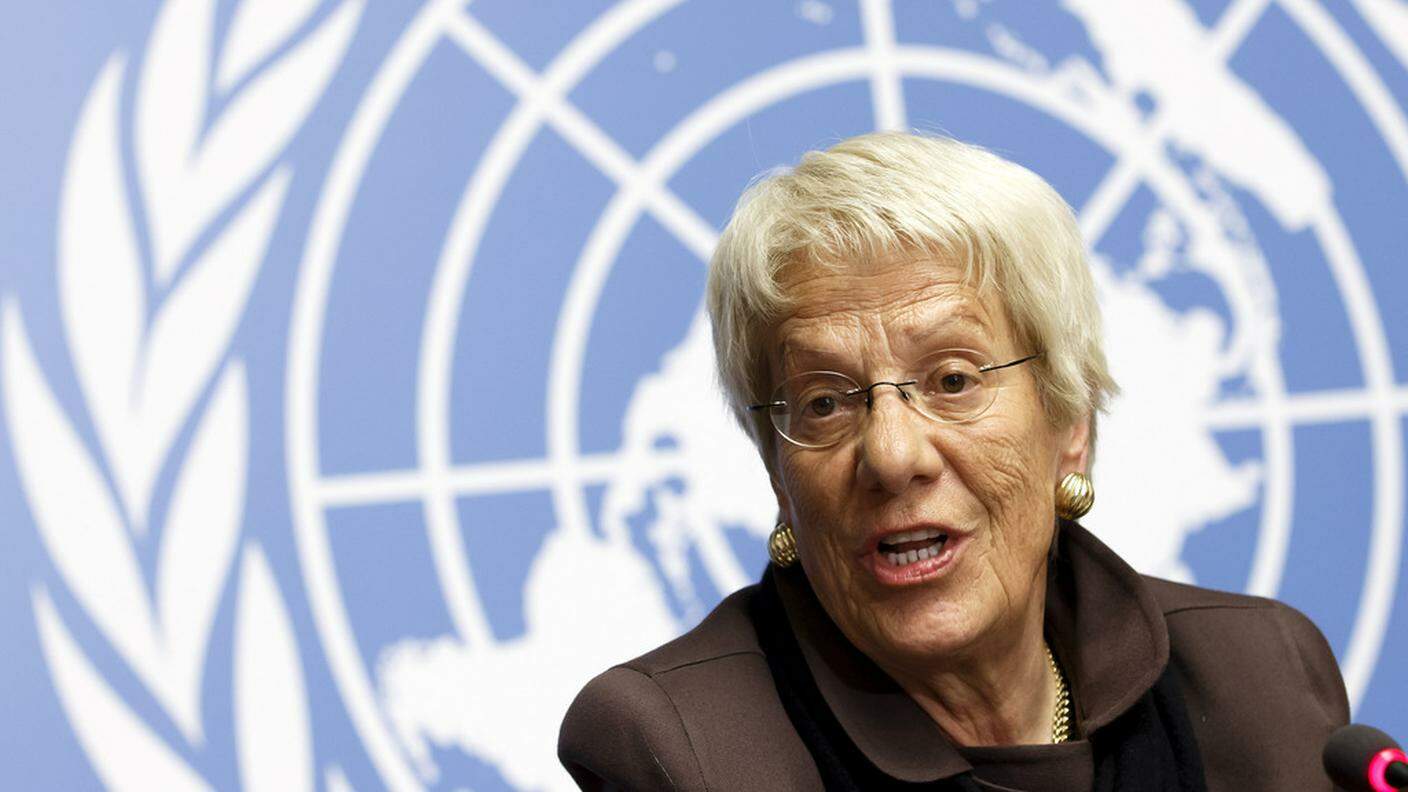 Carla del Ponte, membro della Commissione d'inchiesta dell'Onu sulla Siria