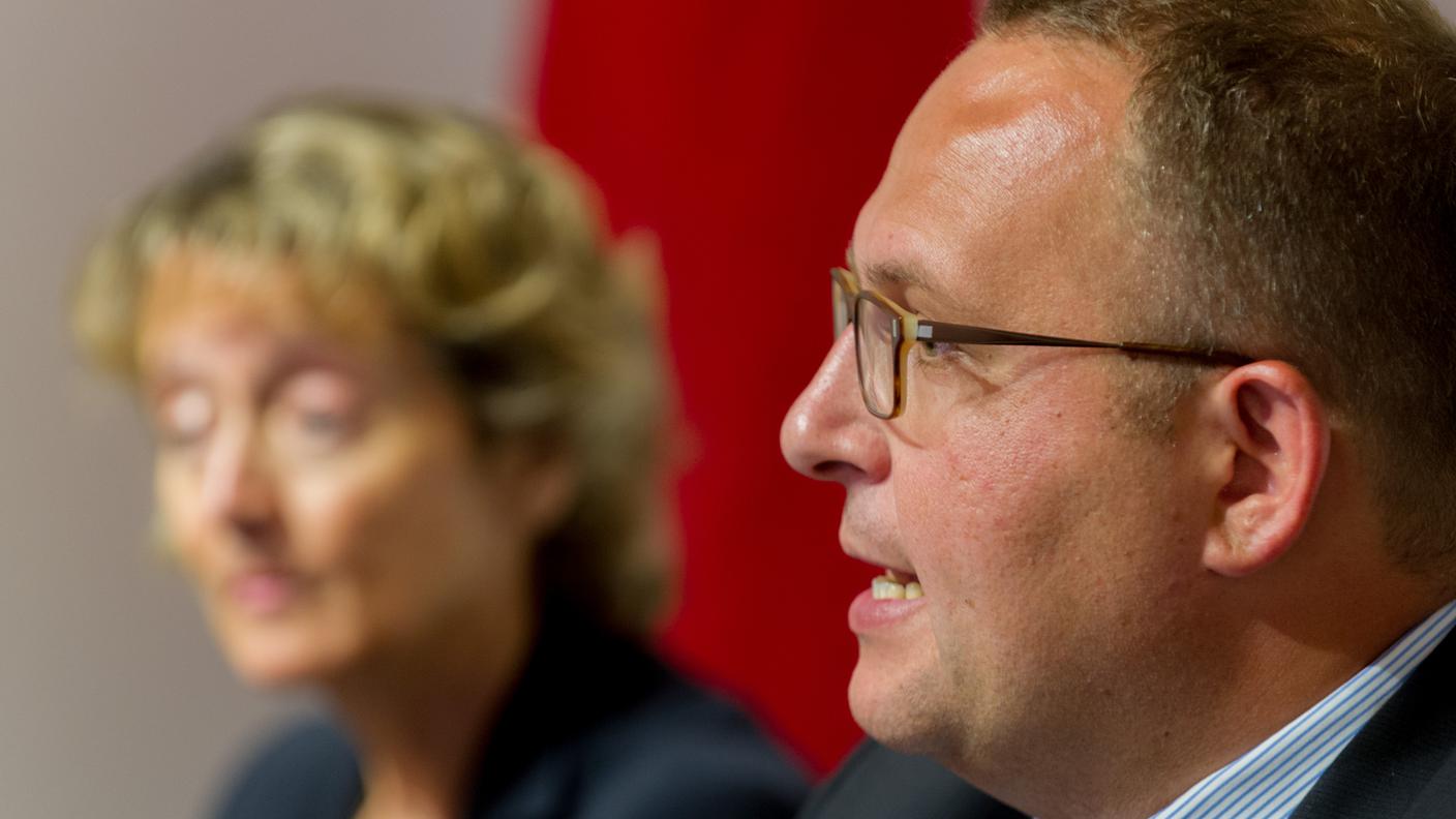 Norman Gobbi insieme a Eveline Widmer Schlumpf