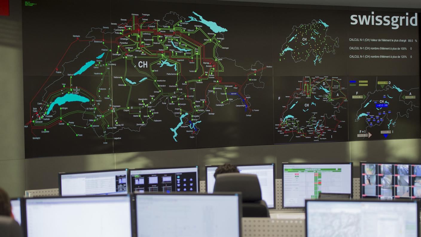 Un centro di controllo Swissgrid 