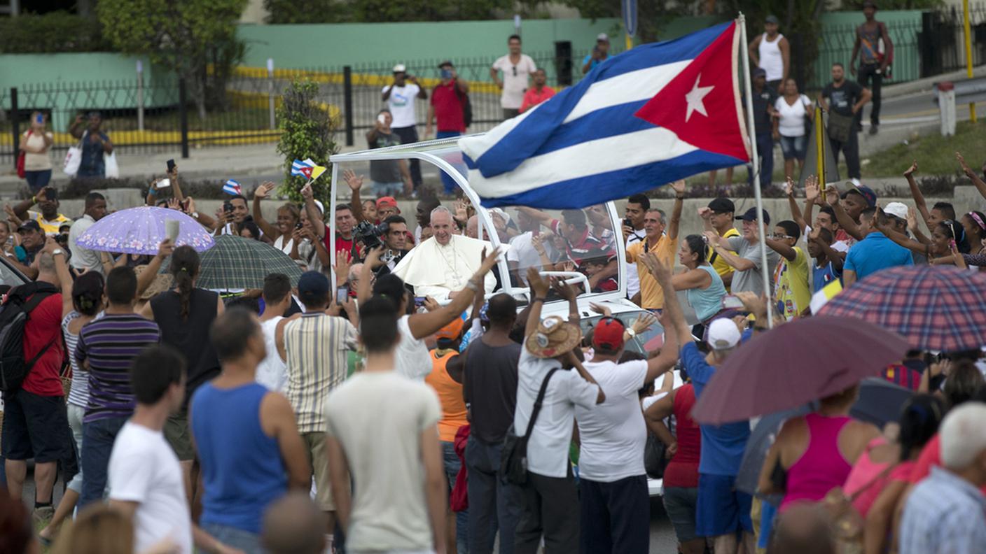 Festa per il suo arrivo a Cuba