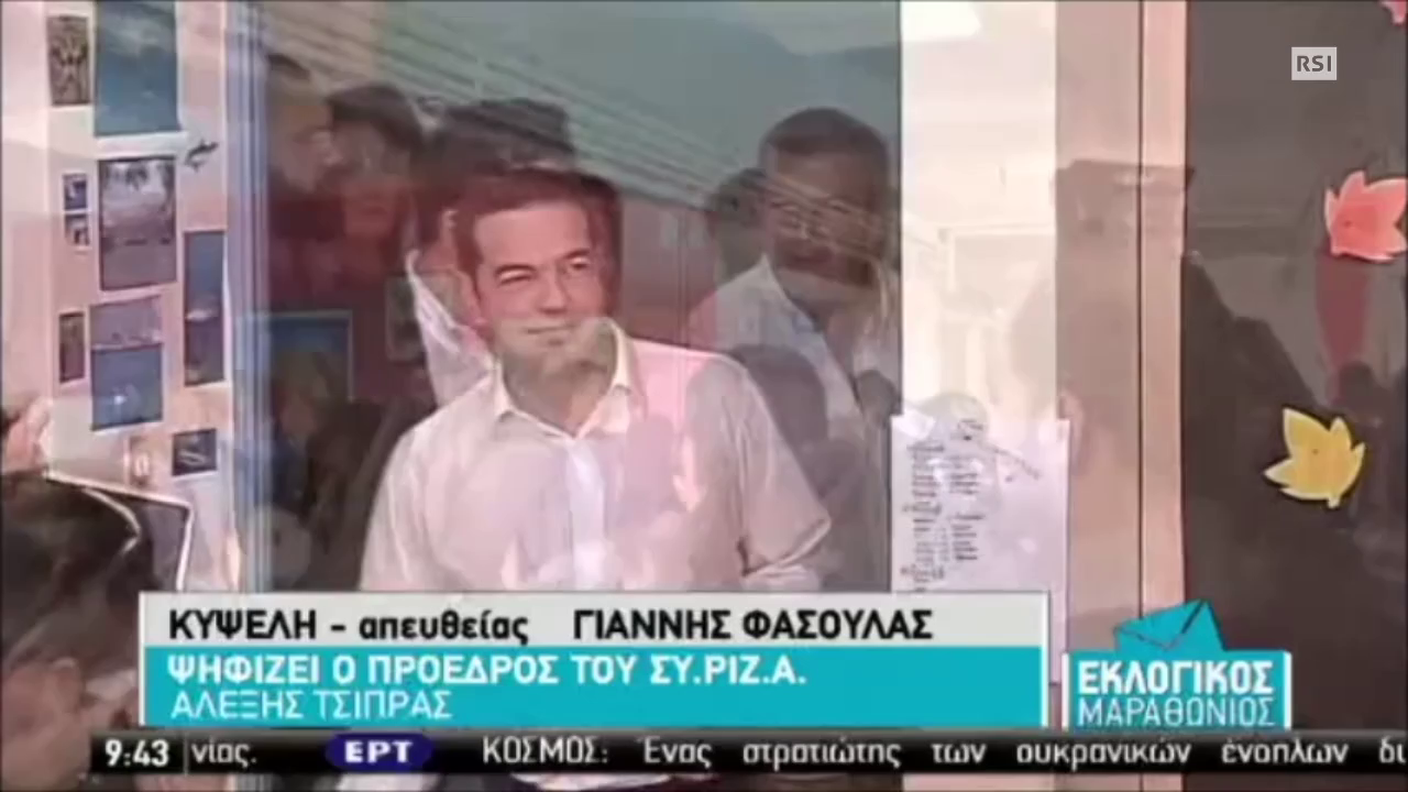 Alexis Tsipras al voto