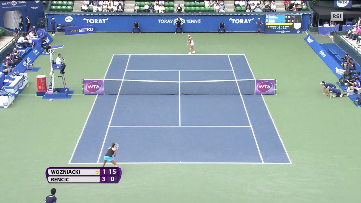 WTA Tokyo, Bencic - Wozniacki (Sportsera 26.09.2015)