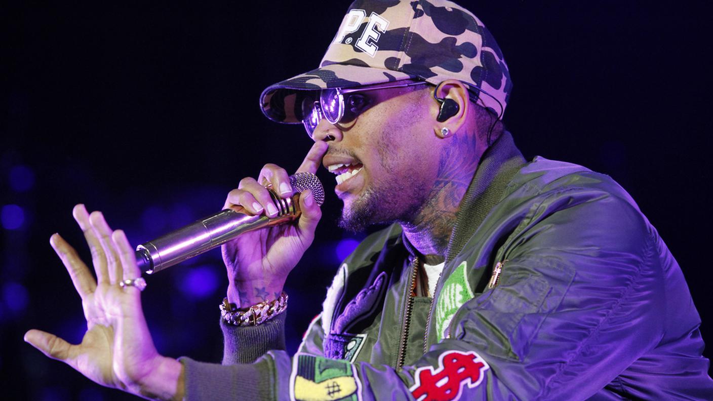 Il cantante Chris Brown 