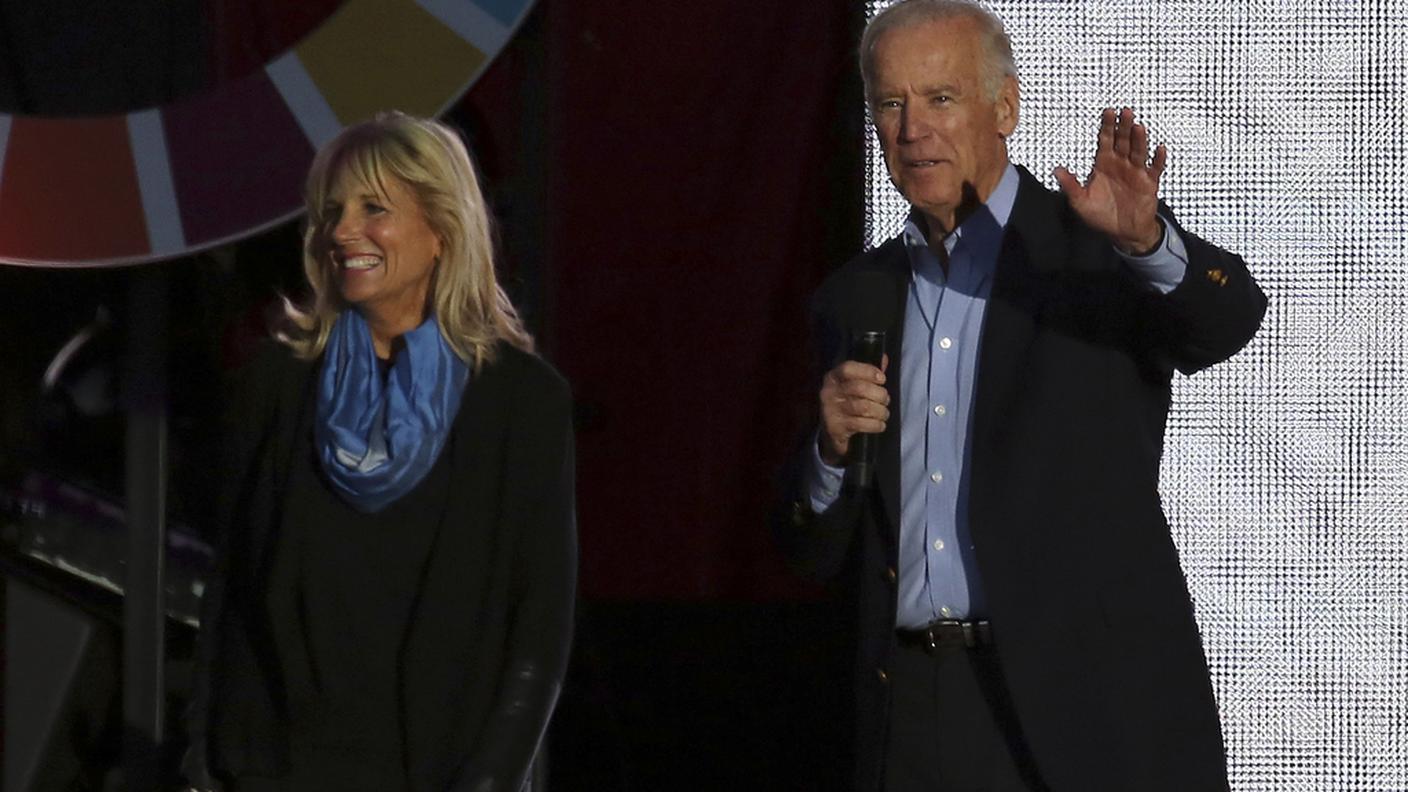 Il vicepresidente statunitense Joe Biden e sua moglie Jill 