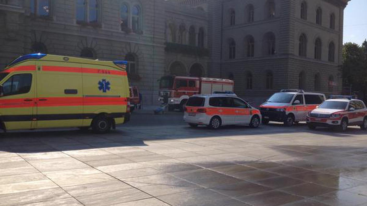 L'intervento di polizia e pompieri