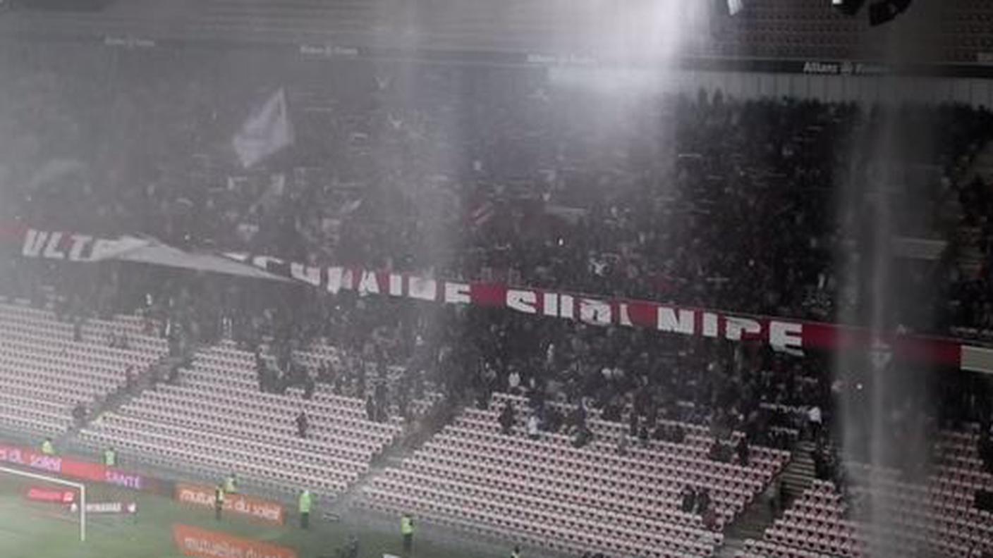 Uragano sullo stadio di Nizza