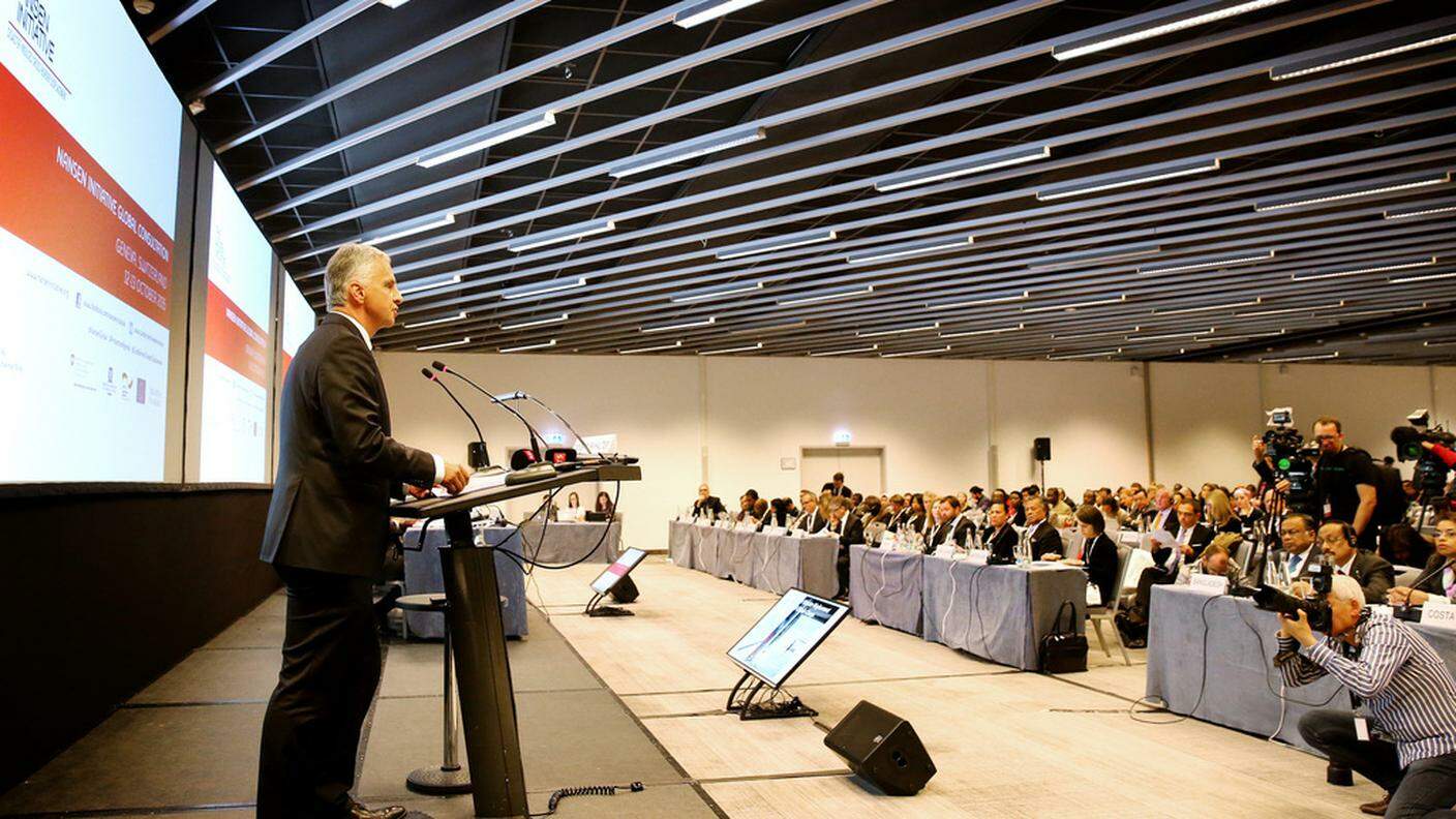 Il ministro ha aperto a Ginevra una conferenza mondiale sul tema