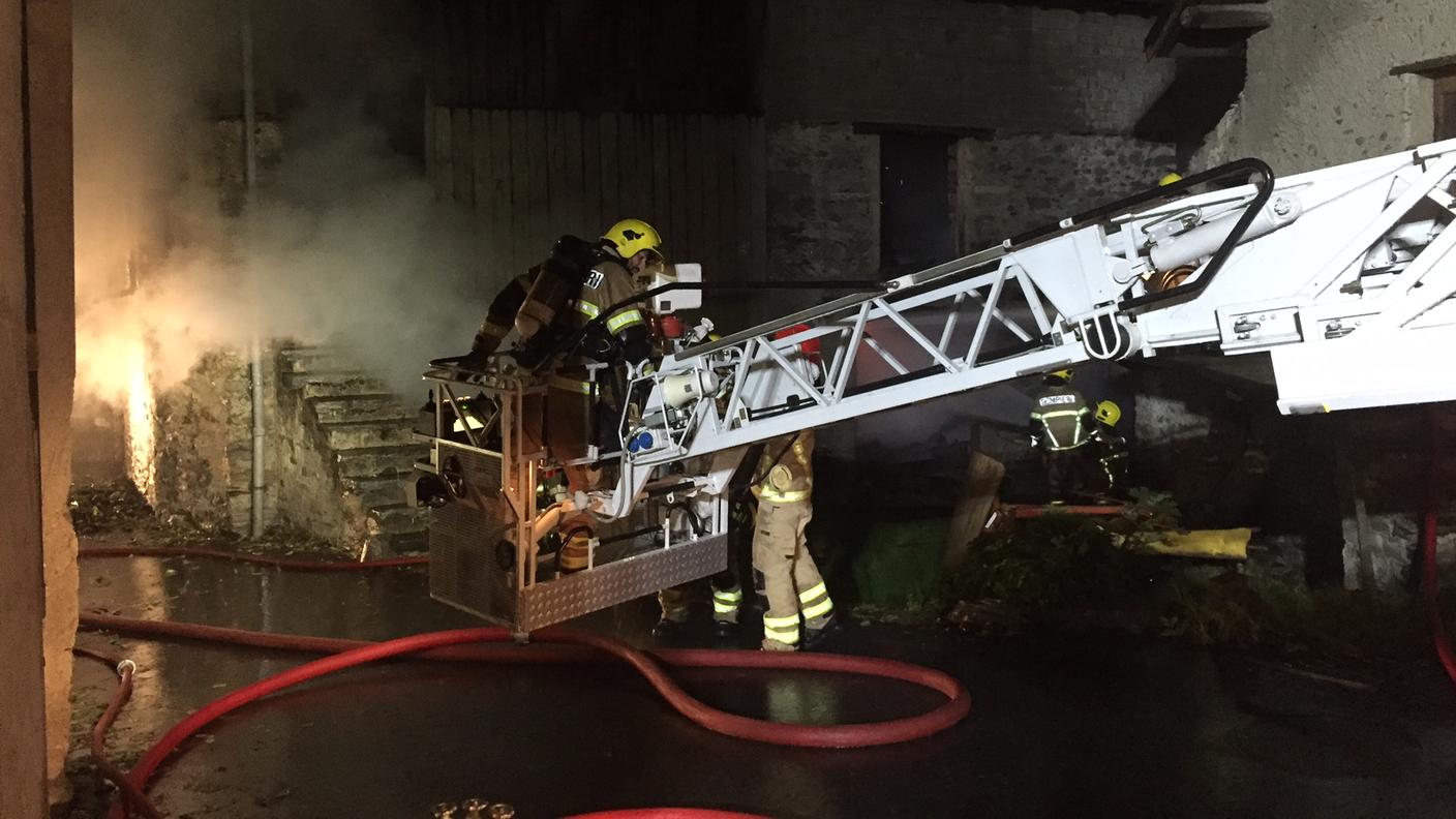 I pompieri di Bellinzona mercoledì ad Arbedo