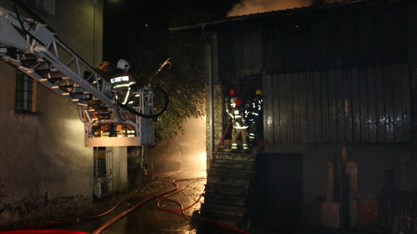 I pompieri di Bellinzona mercoledì ad Arbedo