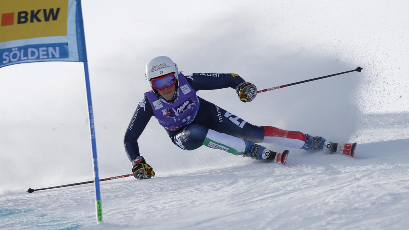 L'azzurra leader della prima manche a Soelden