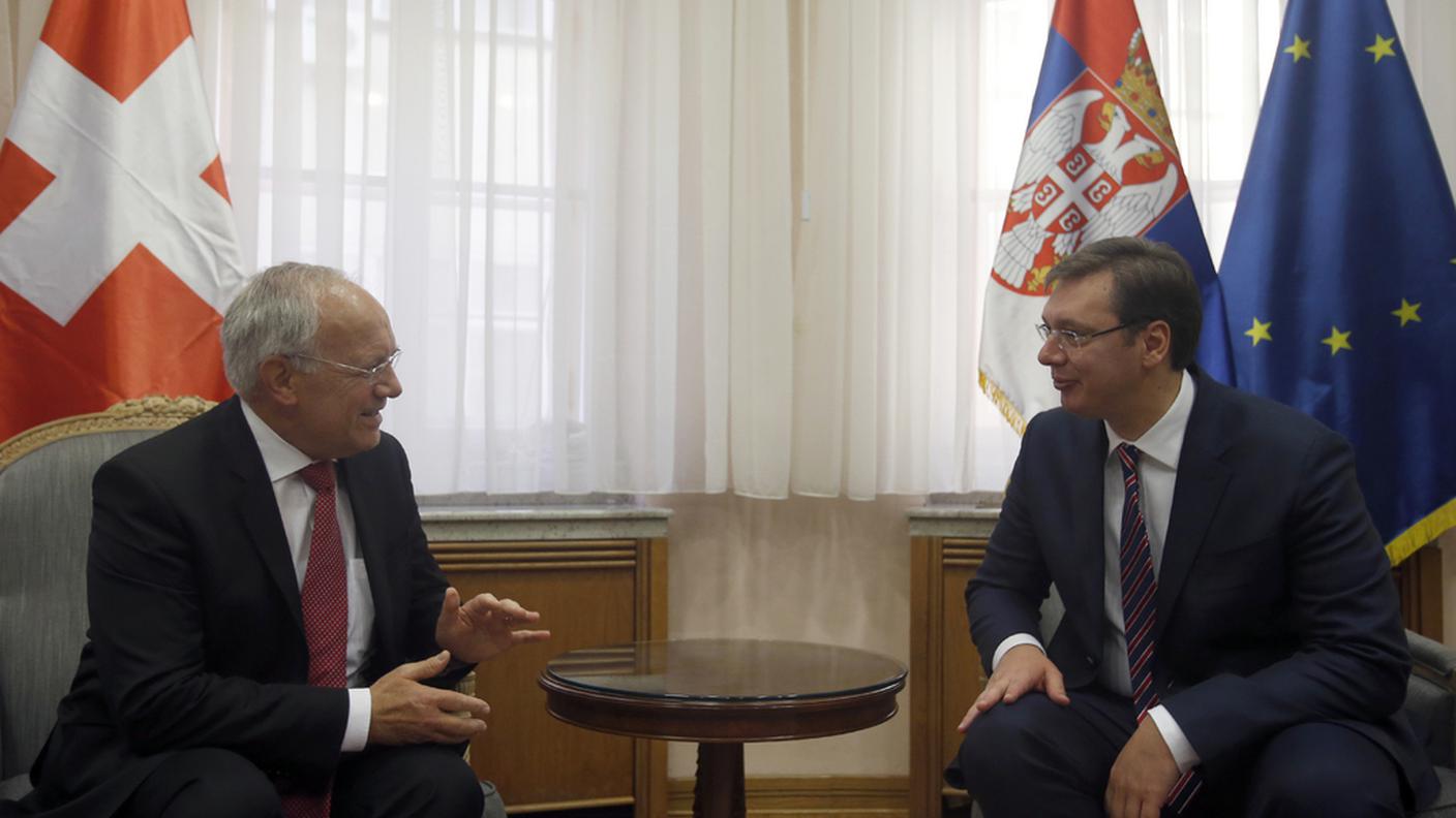 L'incontro con il premier serbo Vucic