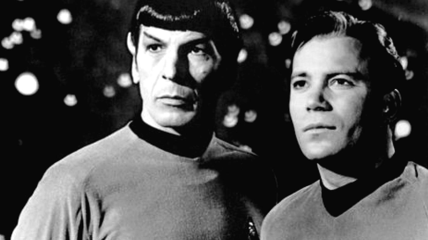 Leonard Nimoy e William Shatner in Star Trek, nel 1968