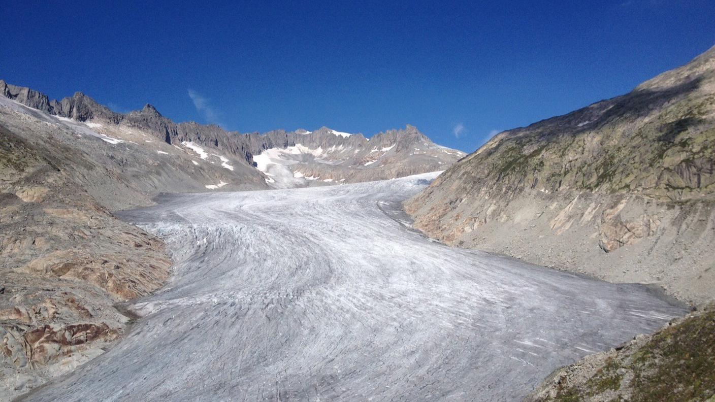 L'assottigliamento delle superfici dei ghiacciai conferma sempre di più l'impatto del riscaldamento globale