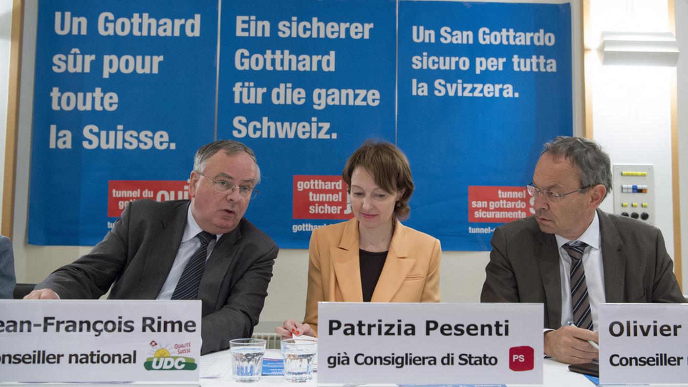 Anche l'ex ministra ticinese Patrizia Pesenti alla conferenza stampa