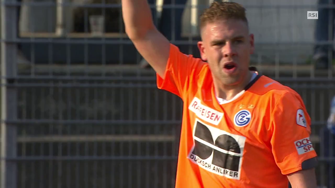 Super League, l'autogol dello 0-1 di Russo in Lugano - Grasshopper (06.12.2015)