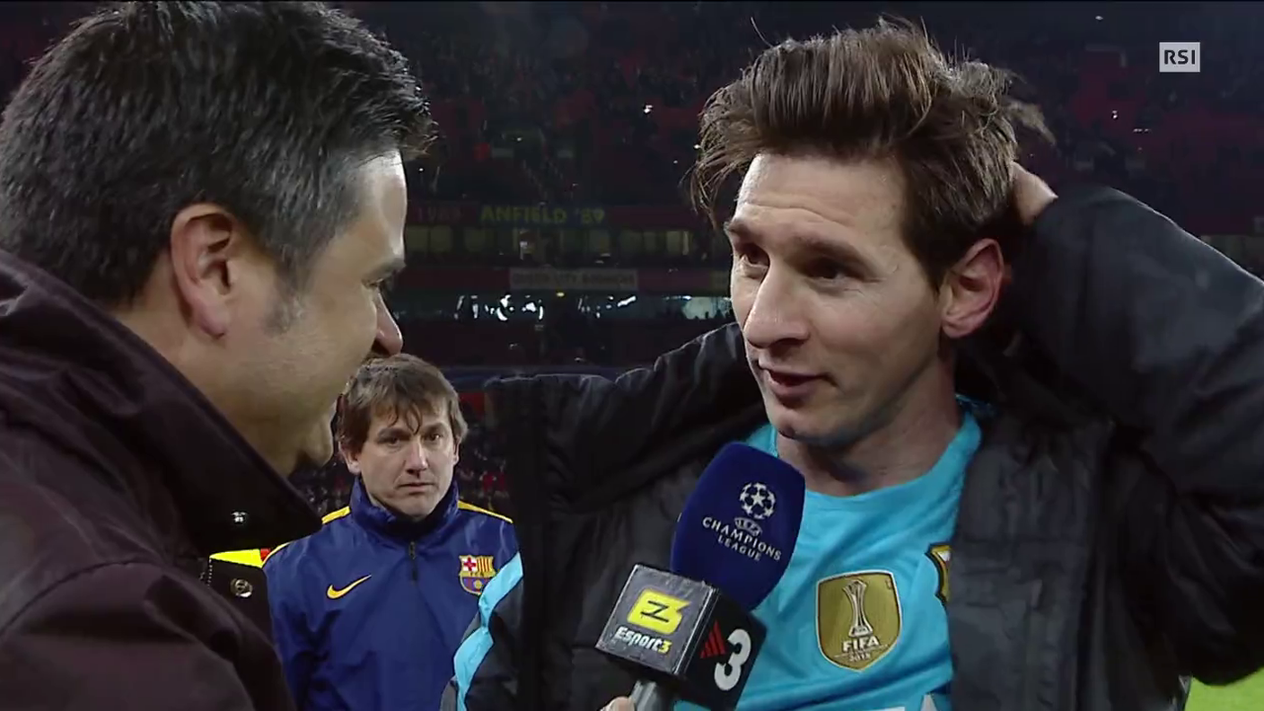 Champions League, l'intervista a Lionel Messi (23.02.2016)