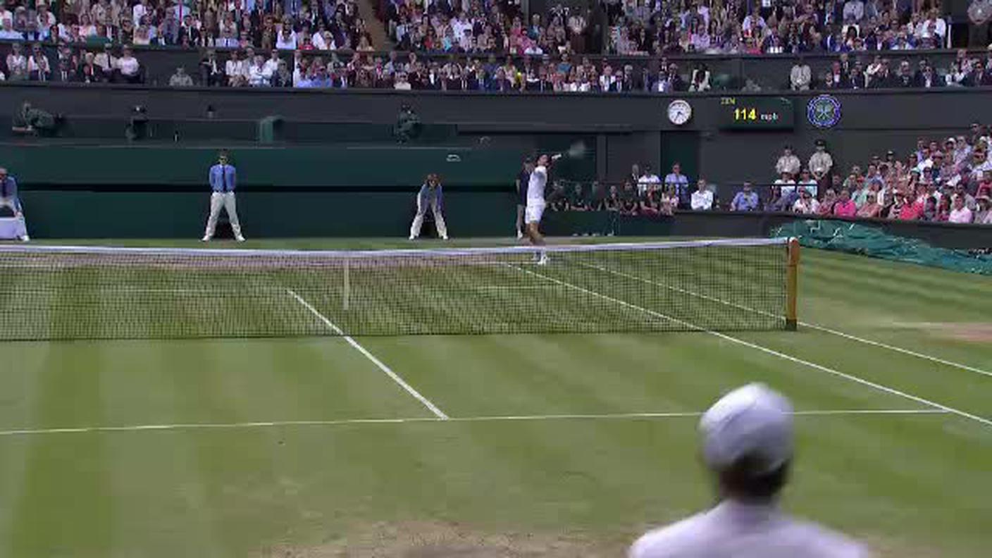Wimbledon, il punto più bello di Murray - Raonic (10.07.2016)