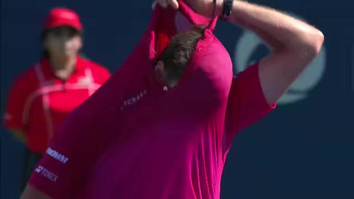 ATP Toronto, il clamoroso errore di Wawrinka (30.07.2016)