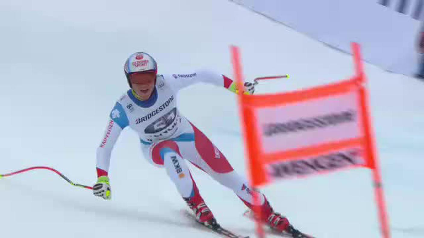 Supercombinata di Wengen, la discesa di Nils Hintermann (13.01.2017)