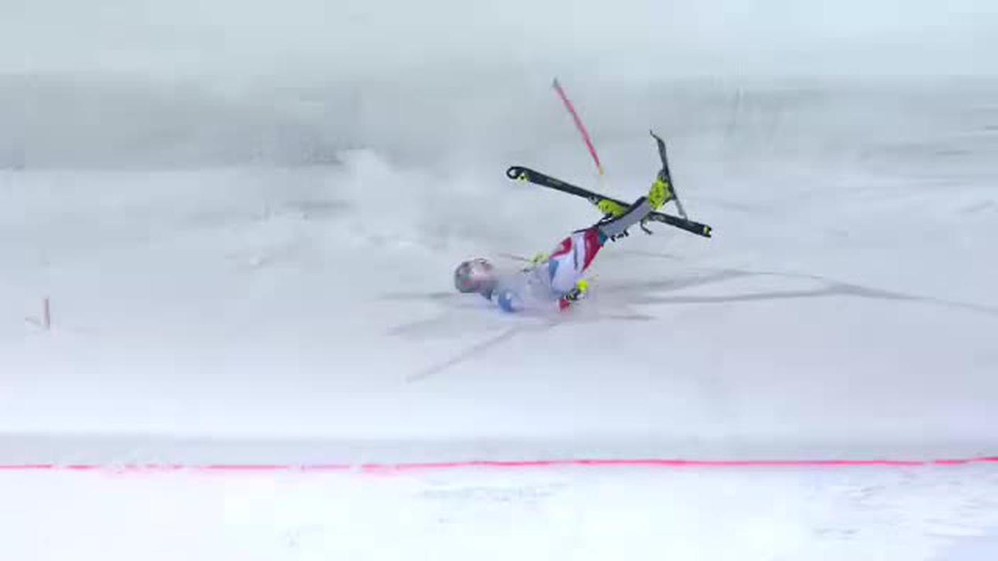 Slalom di Schladming, la prima manche di Daniel Yule (24.01.2017)