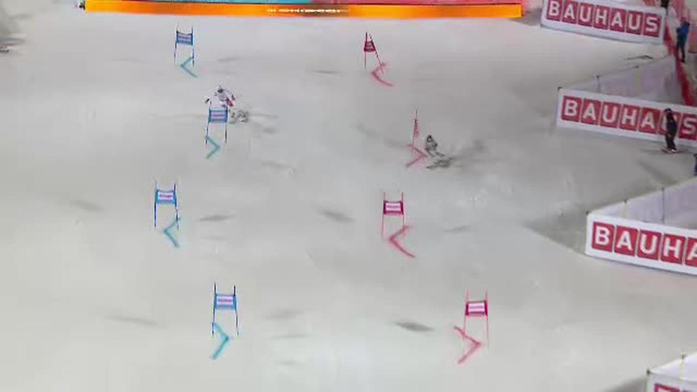 Slalom parallelo di Stoccolma, l'ottavo di finale tra Denise Feierabend e Veronika Velez Zuzulova (31.01.2017)