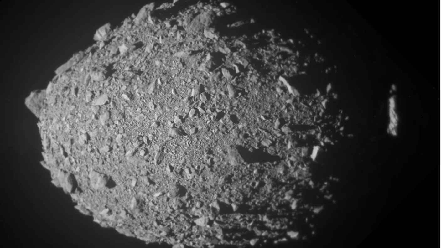 Vista dell'asteroide Dimorphos