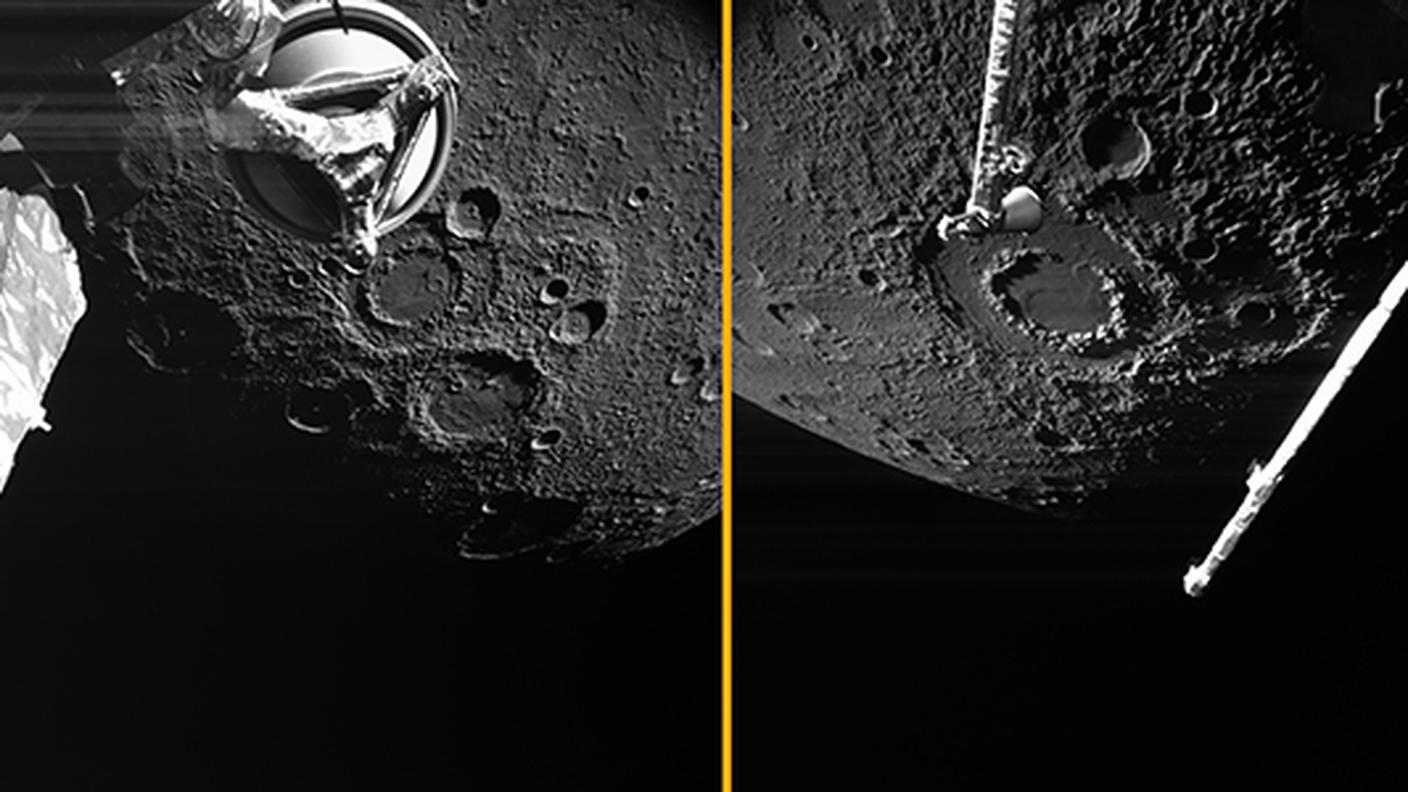 Immagini di Mercurio scattate dalla sonda spaziale BepiColombo