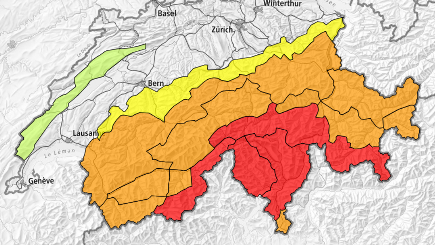 Valanghe, allerta di livello 4 in quasi tutto il Ticino