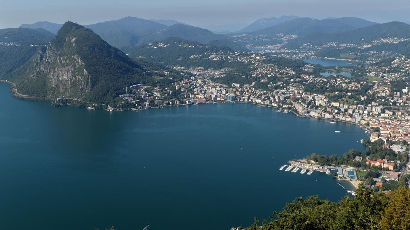Una veduta di Lugano, polo aggregativo