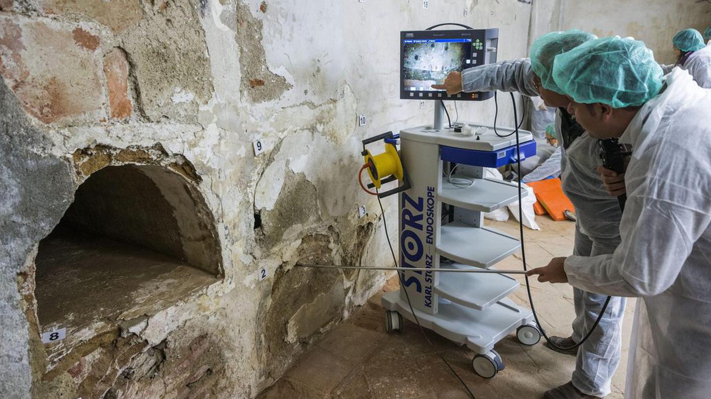 Gli antropologi forensi al lavoro nel convento delle Trinitarie