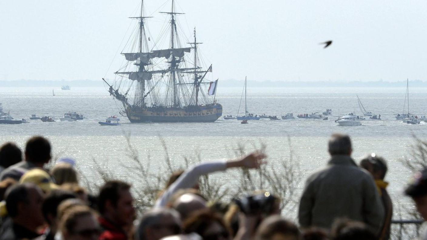 L'Hermione salpa alla volta degli USA