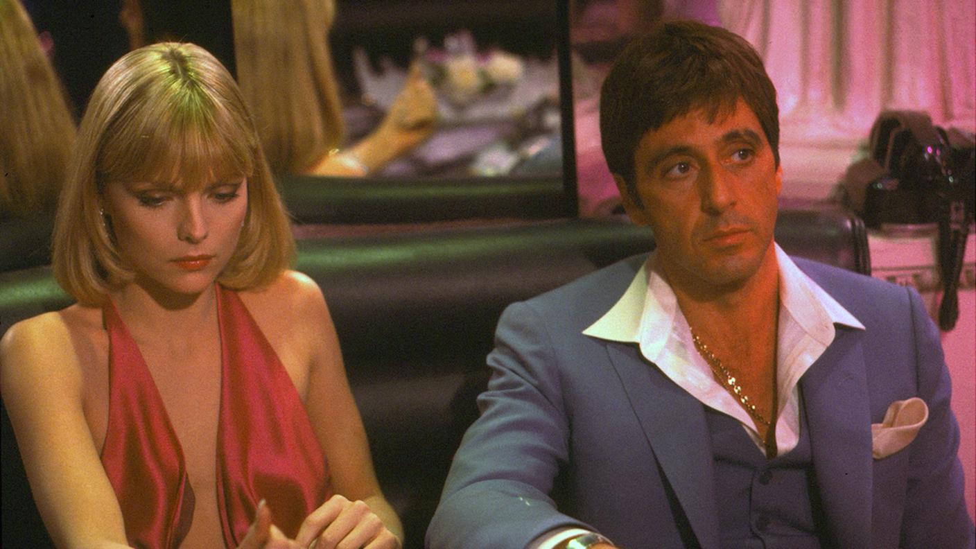 Un'immagine tratta da "Scarface" di Brian De Palma