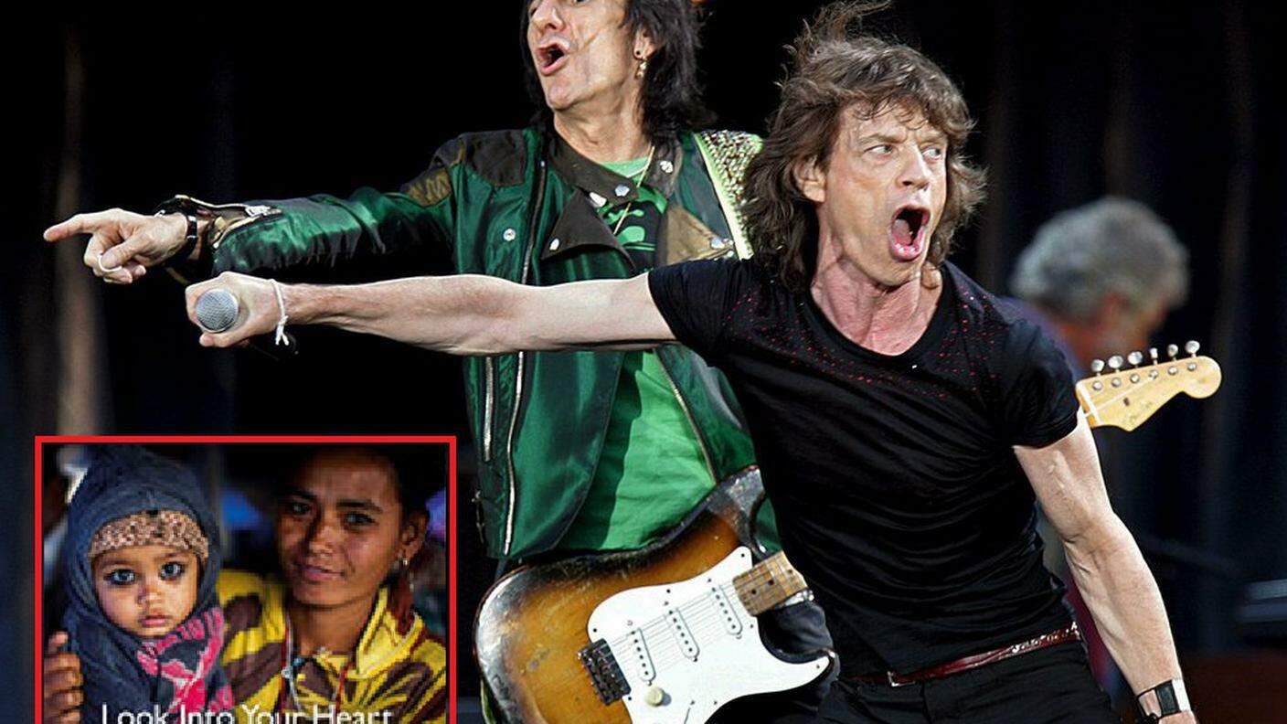 Jagger e Wood e la copertina del singolo