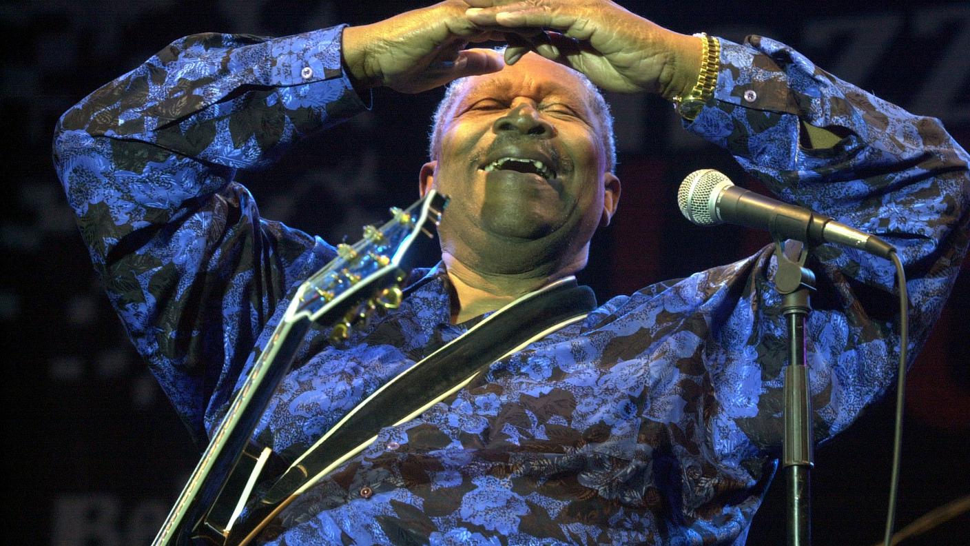 B.B. King a Piazza Blues, a Bellinzona nel 2001