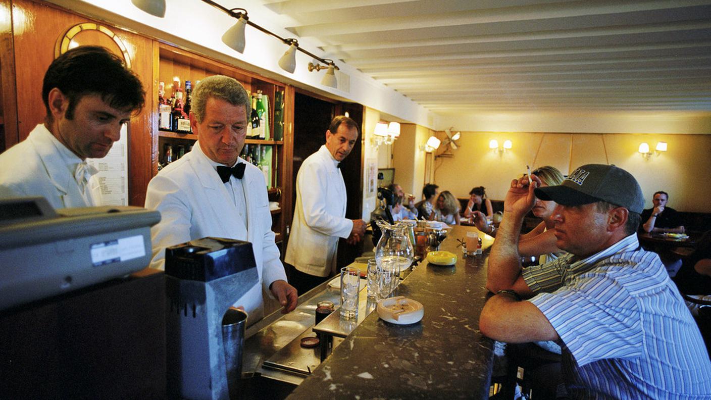 L'interno dell'Harry's Bar di Venezia