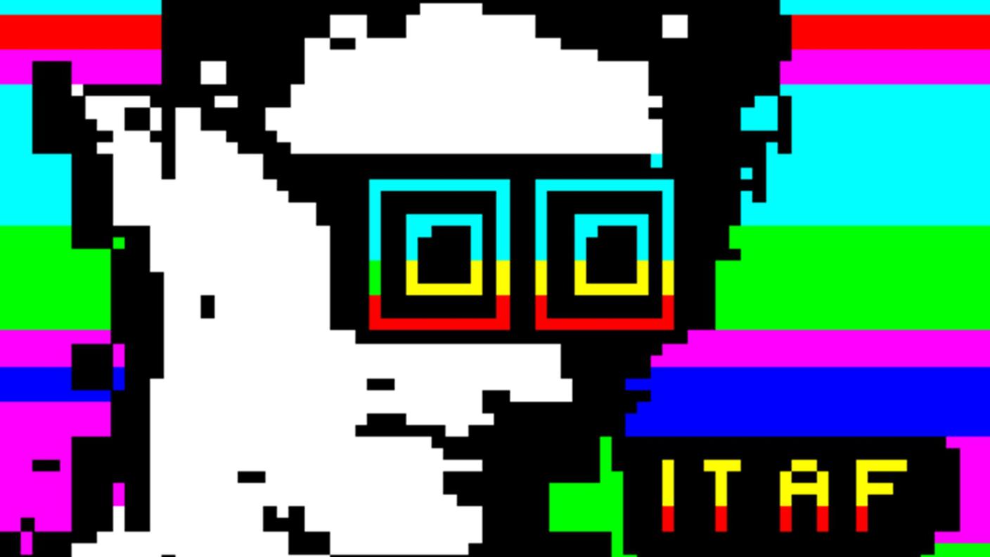 Il logo dell'ITAF, L'international Teletext Art Festival