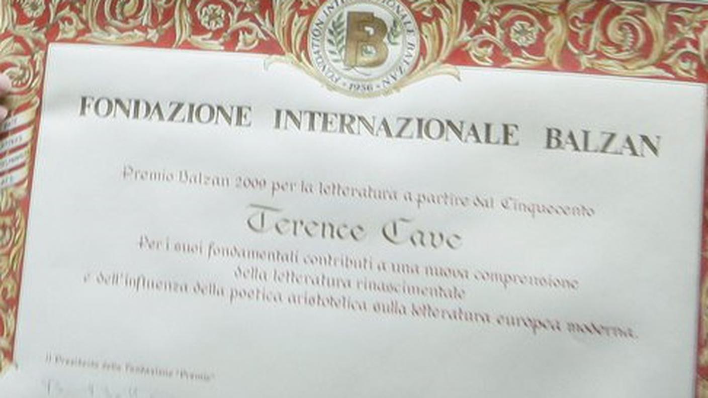 Uno dei riconoscimenti che viene consegnato ogni anno in settembre