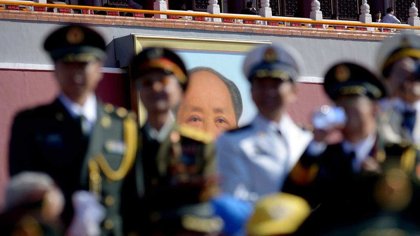 Il ritratto di Mao vigilava sulla parata del 3 settembre per il 70esimo della sconfitta giapponese