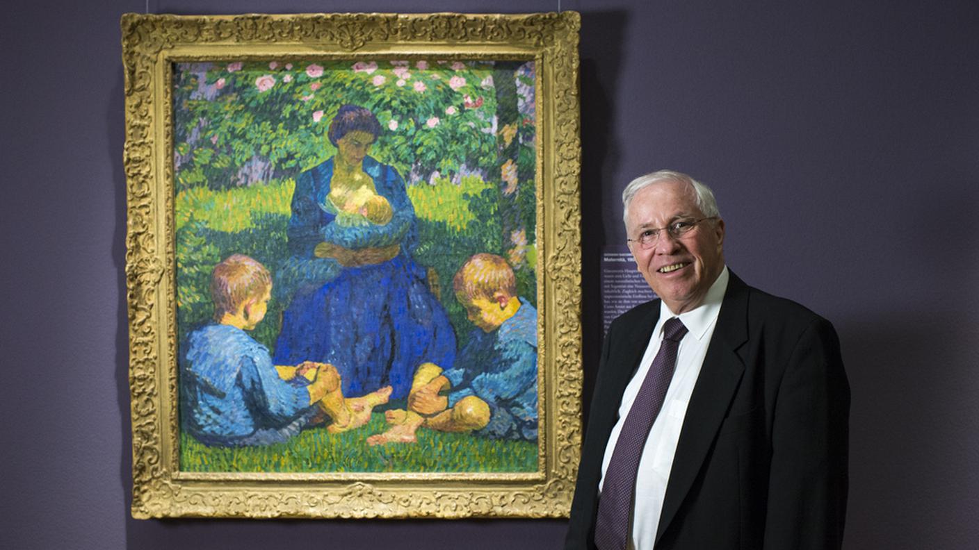 Con "La maternità" di Giovanni Giacometti (1868-1933)