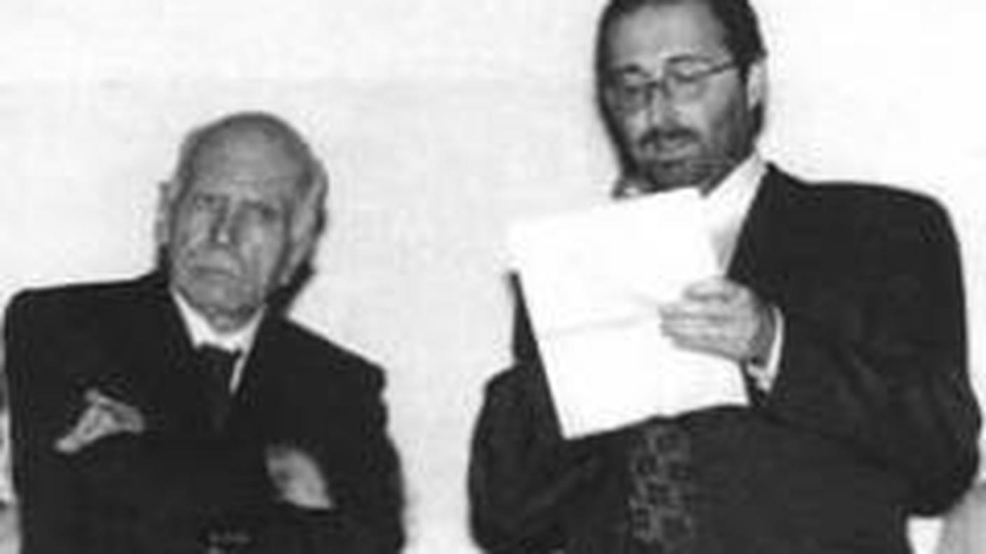 Luigi Comencini con Domenico Lucchini (1990)