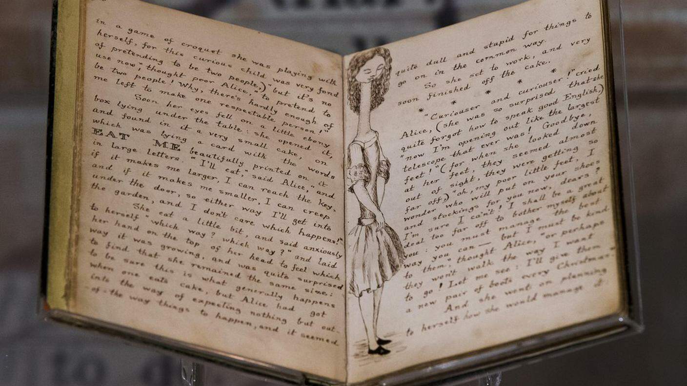 Il manoscritto originale di ''Alice in Wonderland''