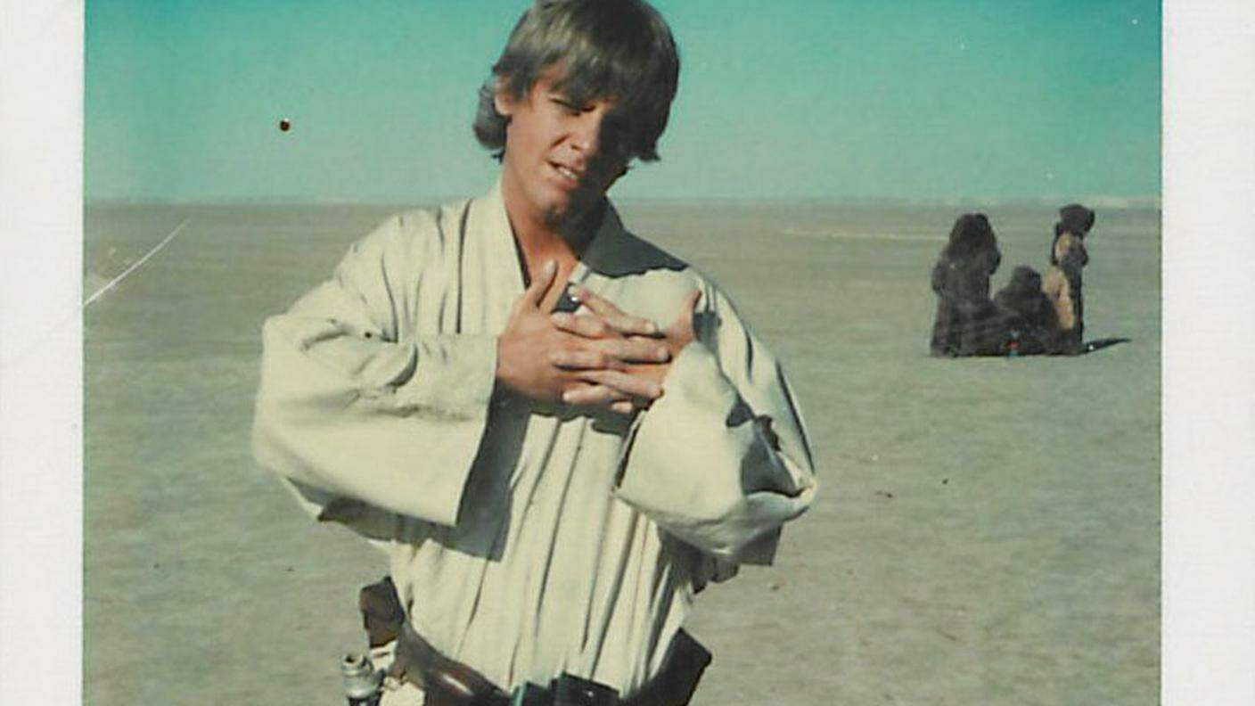 Luke Skywalker (Mark Hamill) mani-in-mano