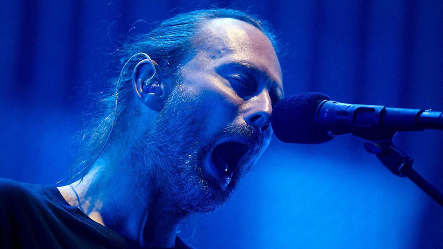 Il cantante del gruppo Thom Yorke