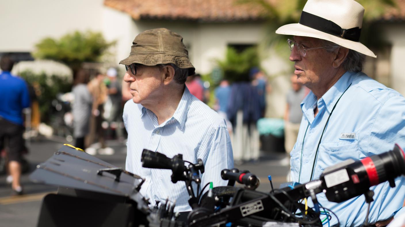 Woody Allen sul set