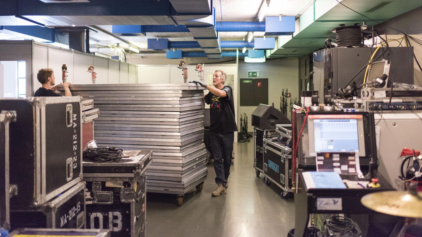 Un'altra immagine scattata nel backstage