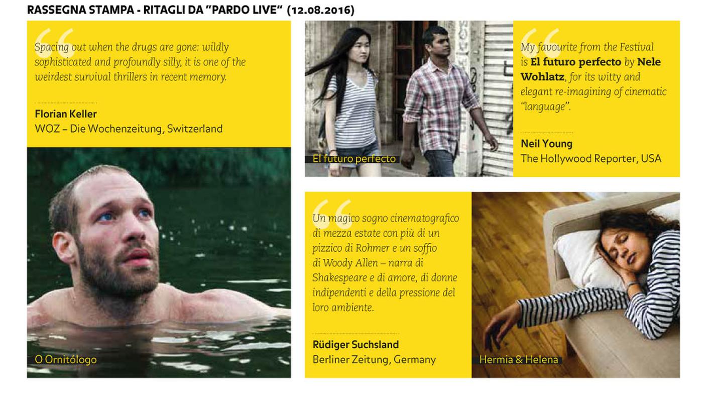 Rassegna stampa (Ritagli da "Pardo Live", 12.08.2016)
