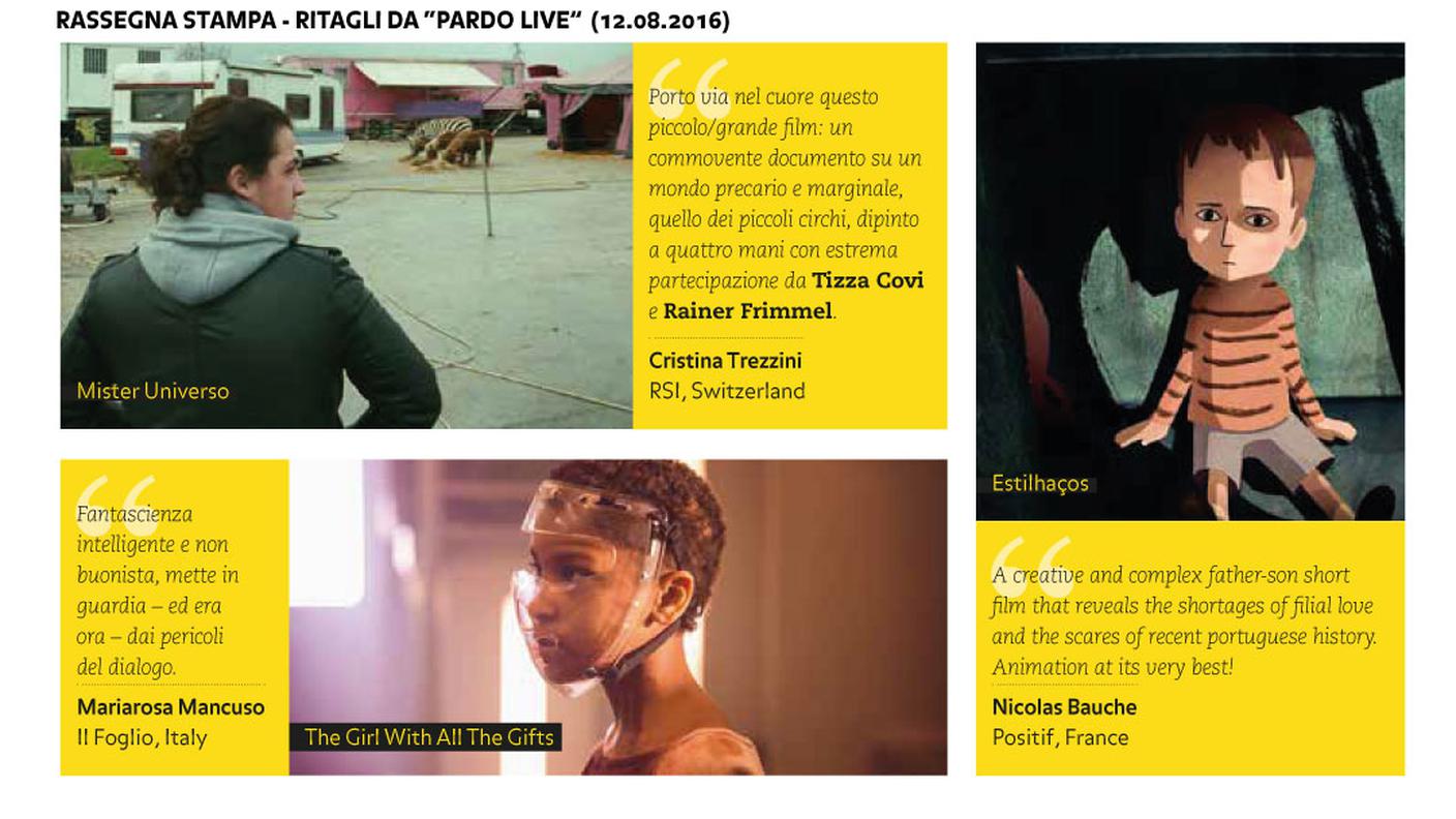 Rassegna stampa (Ritagli da "Pardo Live", 12.08.2016)